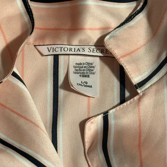10 Items for $20: Victoria's Secret Pink Striped Pajama - Picture 2 of 3